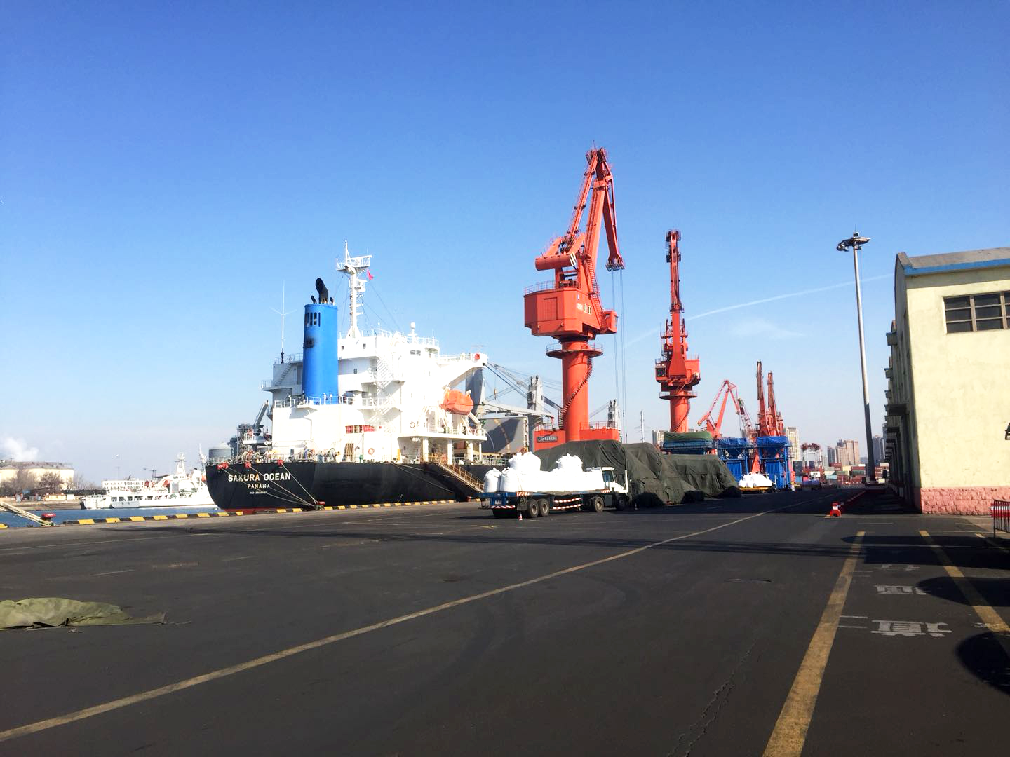 Red MOPG on vessel Sakura Ocean arrived at Qingdao port, China.png